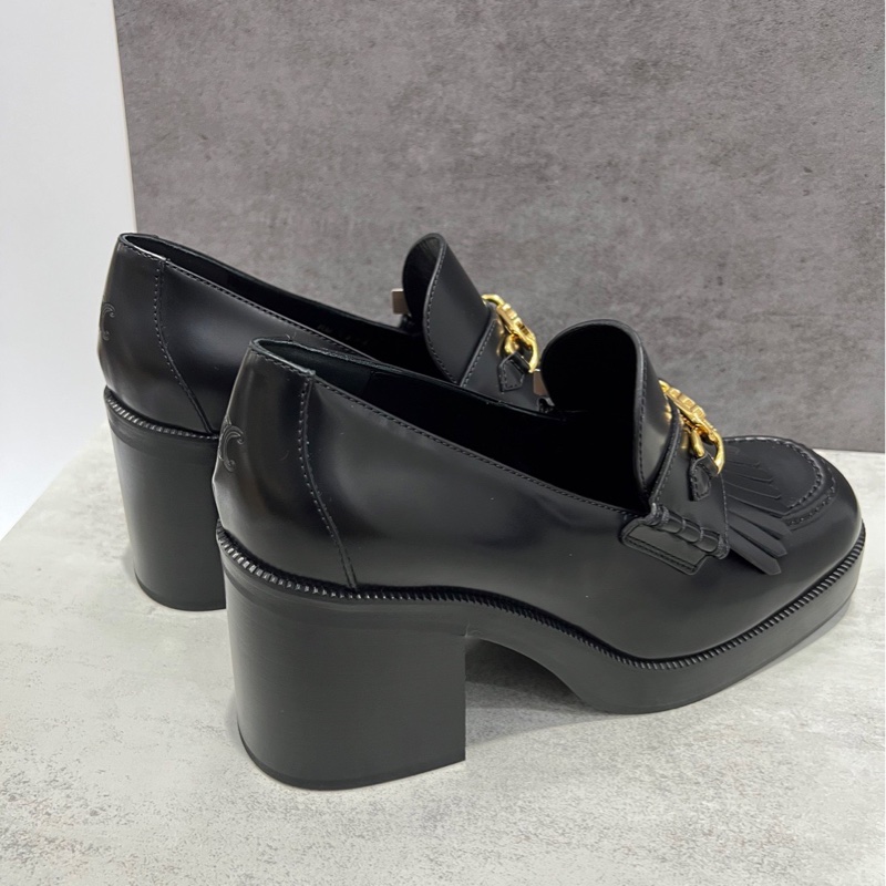 Celine新款高跟樂福鞋-5