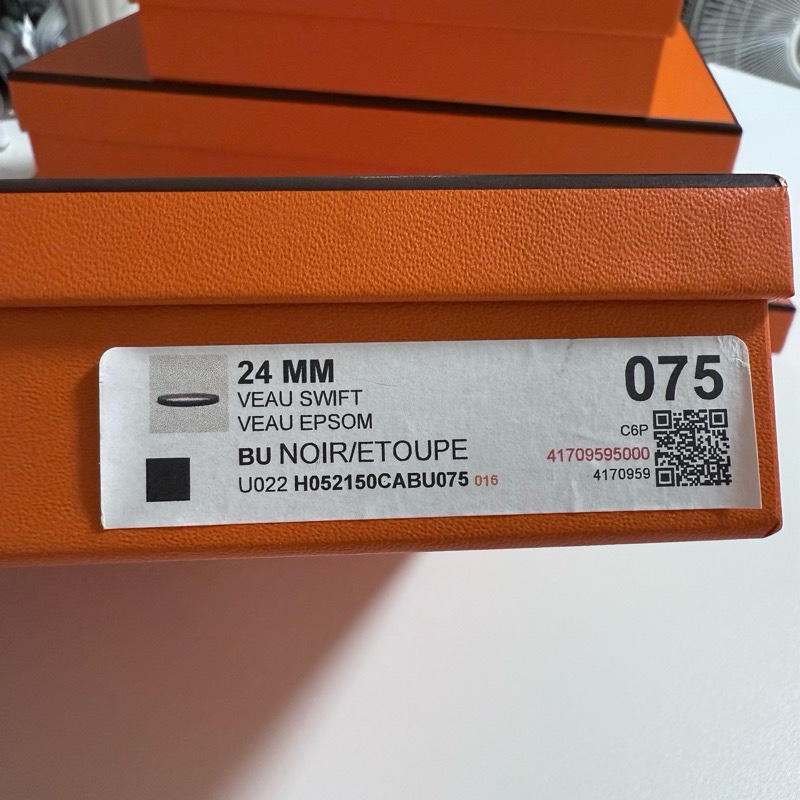 Hermes H雙色皮帶 玫瑰金-14