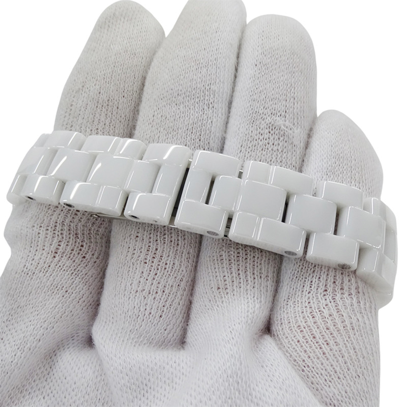 香奈兒女士腕錶 J12 日期石英 QZ 不鏽鋼錶殼搭配白色陶瓷機芯 (H0968) 拋光-5