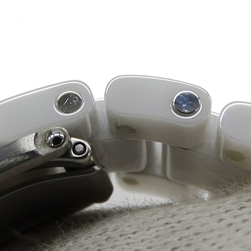 香奈兒女士腕錶 J12 日期石英 QZ 不鏽鋼錶殼搭配白色陶瓷機芯 (H0968) 拋光-10