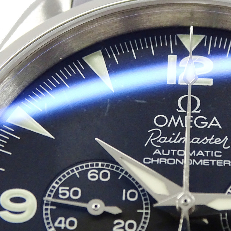 歐米茄海馬系列Aqua Terra Railmaster 2512.52男士計時自動腕錶,精鋼錶殼,銀色和黑色拋光錶殼-8