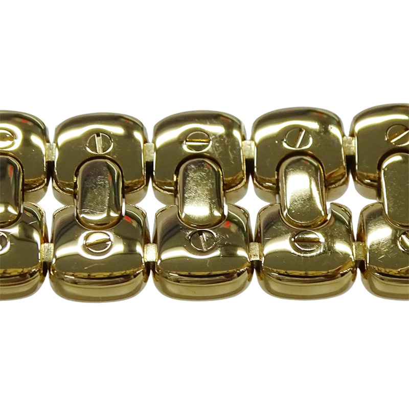 Tiffany & Co.) 女士 Tisoro 鑽石石英腕錶，QZ 750YG，18K 純金，拋光，L0133-11