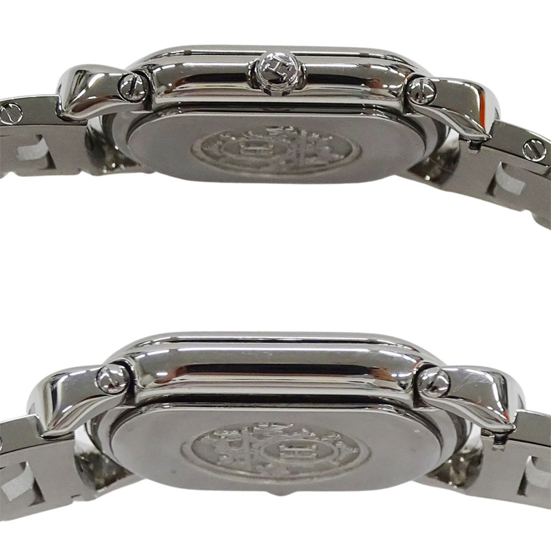 愛馬仕 Rally 石英 QZ 不鏽鋼腕錶,RA1.210,銀灰色,拋光-2