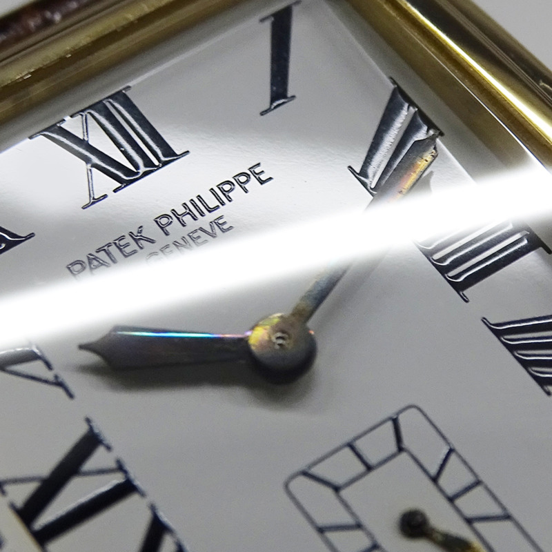 百達翡麗 Gondolo 5010 男士腕錶，小秒針，手動上鍊，750YG 皮革錶帶，方形，拋光-14