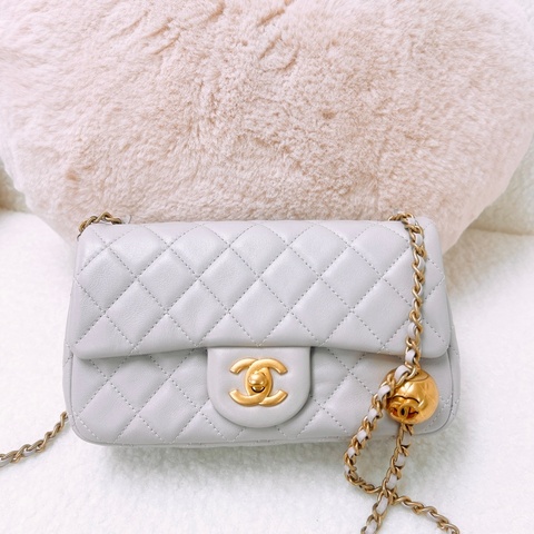 Chanel mini cf 20 香芋紫金球