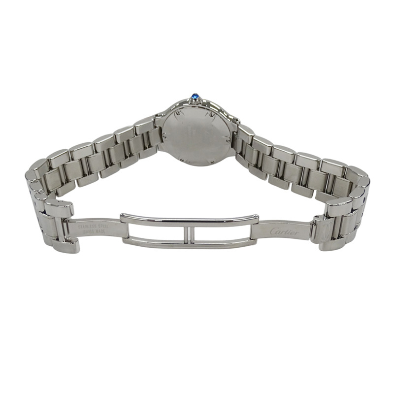 卡地亞 Must 21 Vantianne SM 女士石英腕錶,不鏽鋼材質,型號 W10109T2,1340 銀色,拋光處理-3