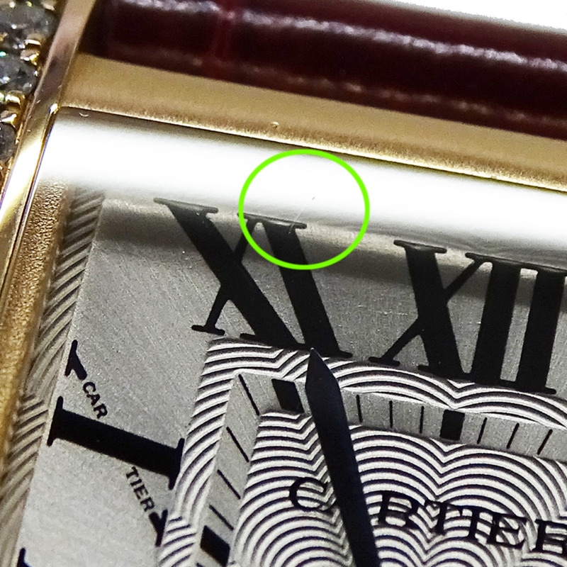 卡地亞 Tank Anglaise 女士腕錶，小號，鑲鑽，石英機芯，QZ 750PG，皮革錶帶，方形，拋光，WT100013-11