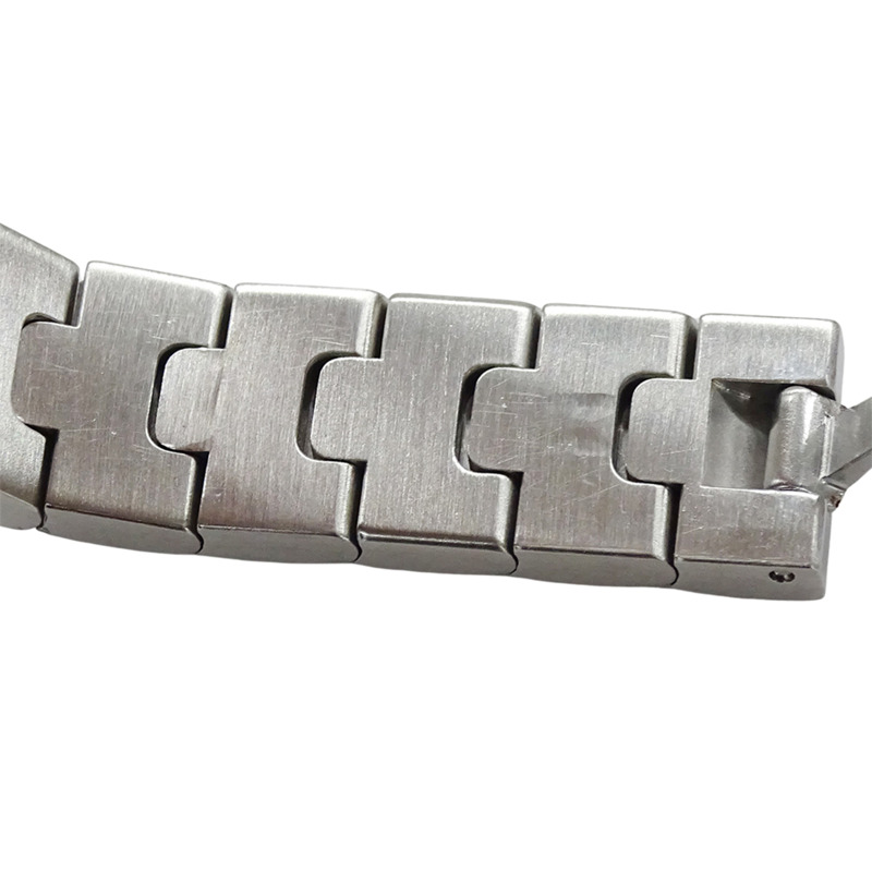 卡地亞 Santos Galbe SM 女士石英腕錶，W20056D6，不鏽鋼材質，銀色/象牙色，拋光處理-8