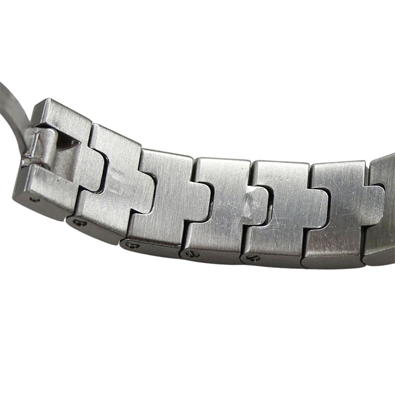 卡地亞 Santos Galbe SM 女士石英腕錶，W20056D6，不鏽鋼材質，銀色/象牙色，拋光處理-9