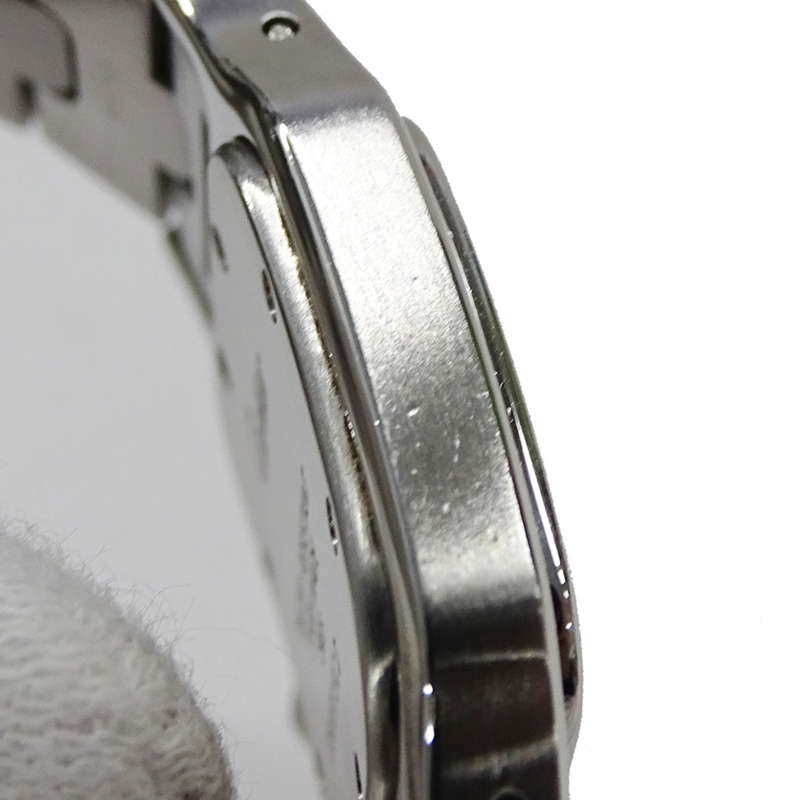 卡地亞 Santos Galbe SM 女士石英腕錶，W20056D6，不鏽鋼材質，銀色/象牙色，拋光處理-10