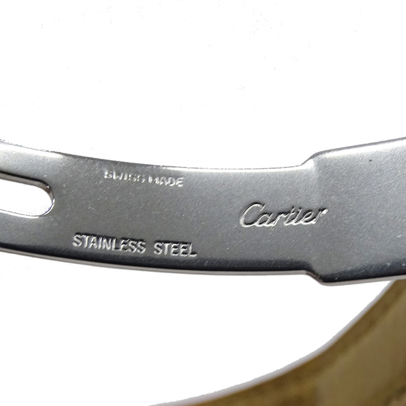 卡地亞 Santos Galbe SM 女士石英腕錶，W200124D，不鏽鋼錶殼搭配皮革錶帶，拋光處理-14