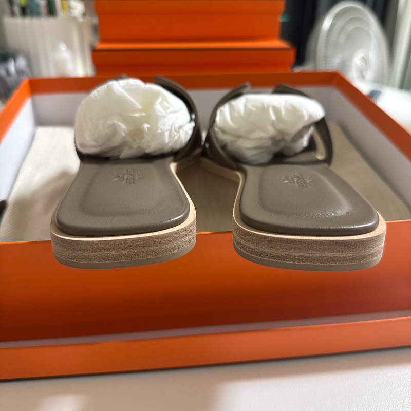Hermes H拖鞋 大象灰-9