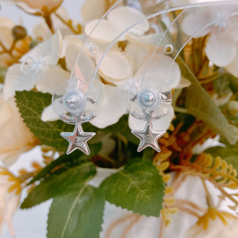 MS0383 Chanel 香奈兒 星星 水鑽 耳環 Star With CC Logo Earrings Crystal x PHW-9