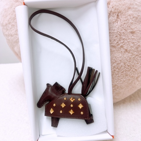 全新 Hermes rodeo rock pm 窩釘小馬吊飾/包掛