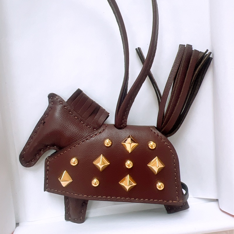 全新 Hermes rodeo rock pm 窩釘小馬吊飾/包掛-3