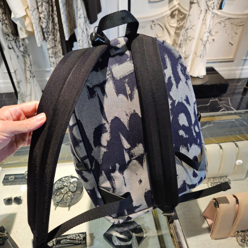 🎊佳節特賣🎁Alexander McQueen 麥昆 丹寧塗鴉大型後背包-6