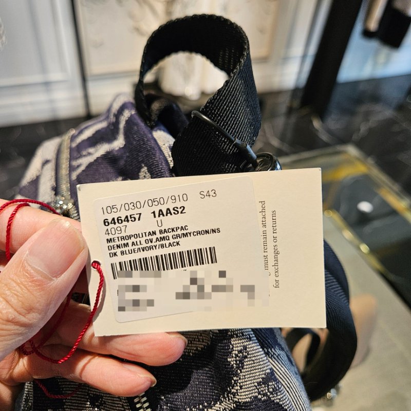 🎊佳節特賣🎁Alexander McQueen 麥昆 丹寧塗鴉大型後背包-8