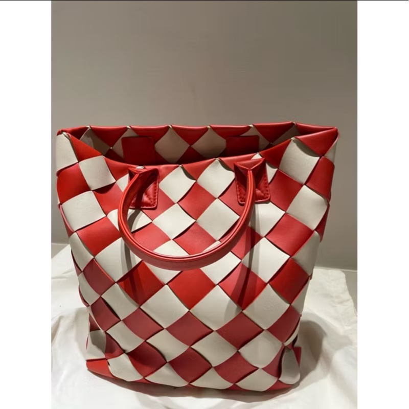 Bottega veneta 大編織格手提、肩背包-0