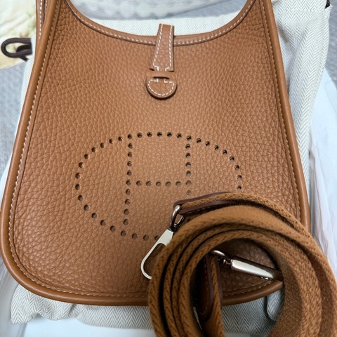 Hermes mini evelyne 金銀扣