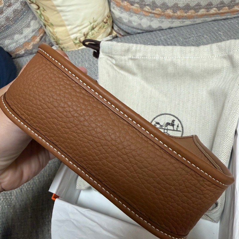 Hermes mini evelyne 金銀扣-2