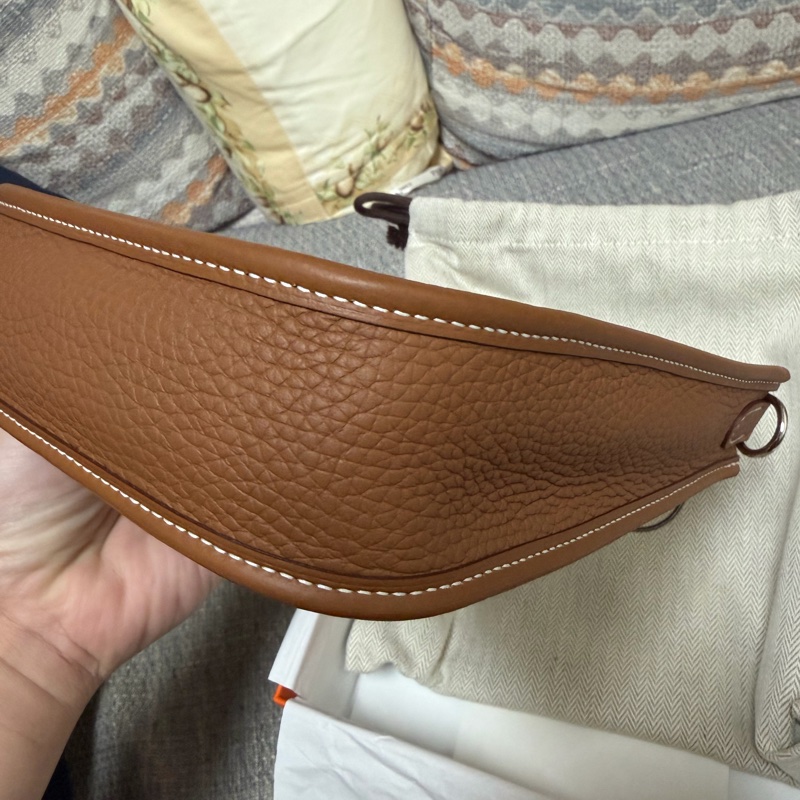 Hermes mini evelyne 金銀扣-3