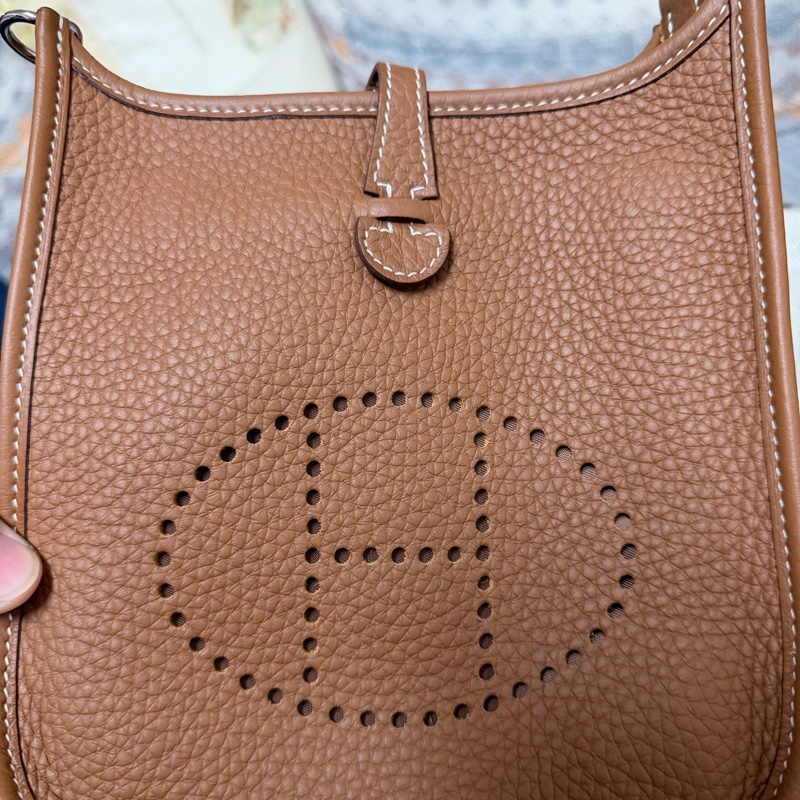 Hermes mini evelyne 金銀扣-5