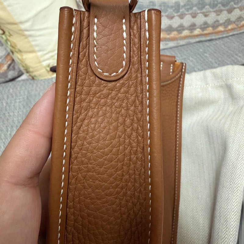 Hermes mini evelyne 金銀扣-16