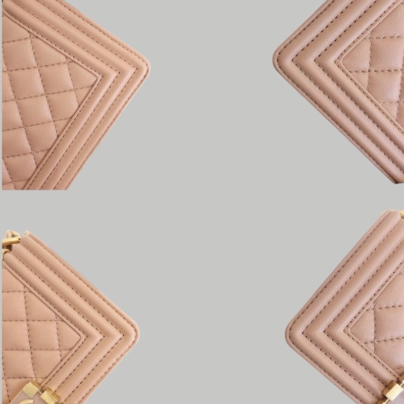 Chanel Caviar Leboy 荔枝皮奶茶金扣-7