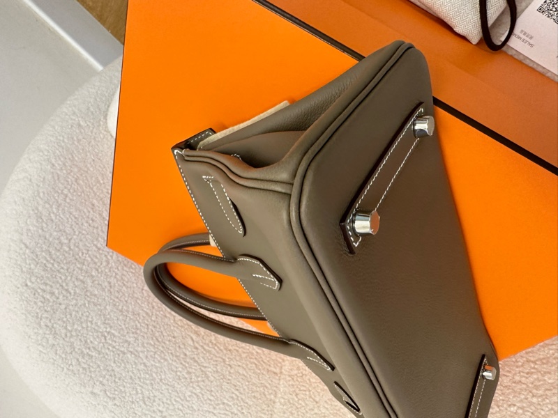 Hermes Birkin shoulder29大象灰銀扣K刻全新未使用-5