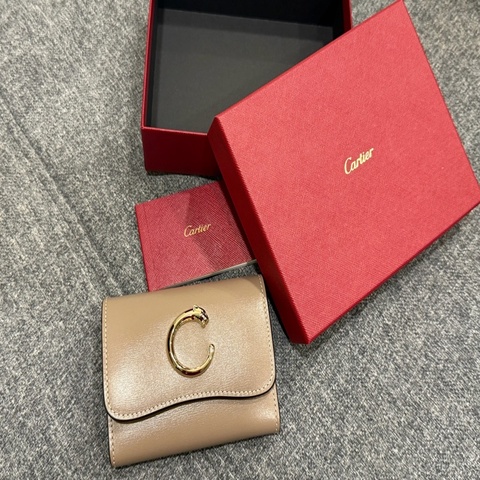 （全新剛離櫃）Cartier 迷你款皮夾，PANTHERE C DECARTIER美洲豹 原價21500