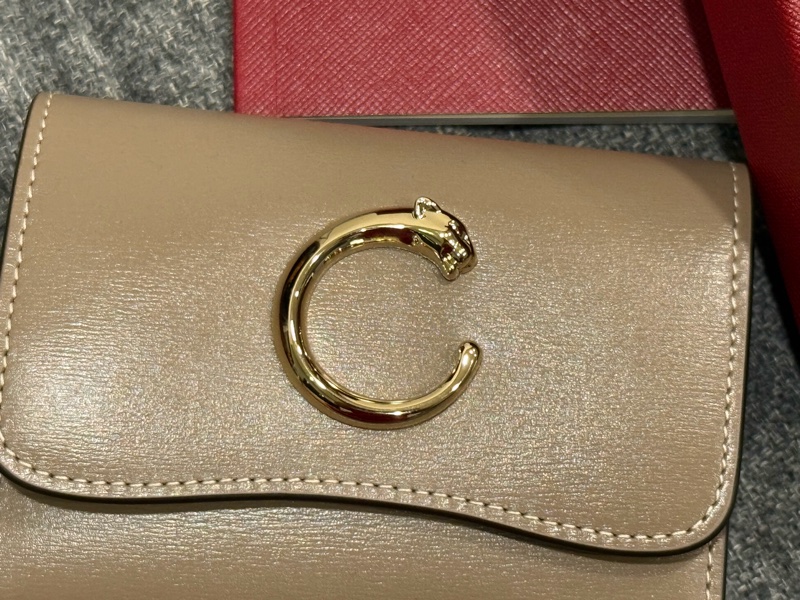 （全新剛離櫃）Cartier 迷你款皮夾，PANTHERE C DECARTIER美洲豹 原價21500-1