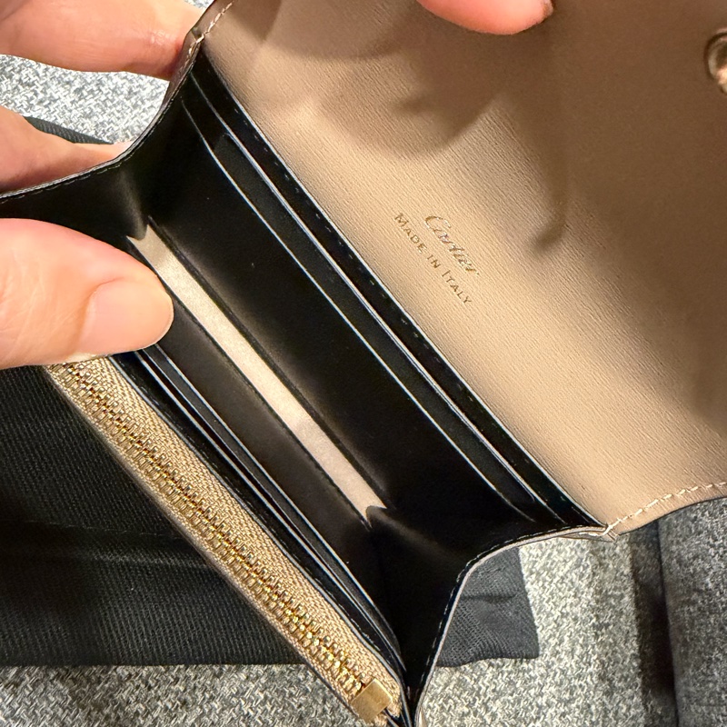 （全新剛離櫃）Cartier 迷你款皮夾，PANTHERE C DECARTIER美洲豹 原價21500-11