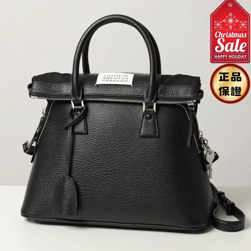 🎊佳節特賣🎁Maison Margiela 小款 5AC 小牛皮包 黑色-0