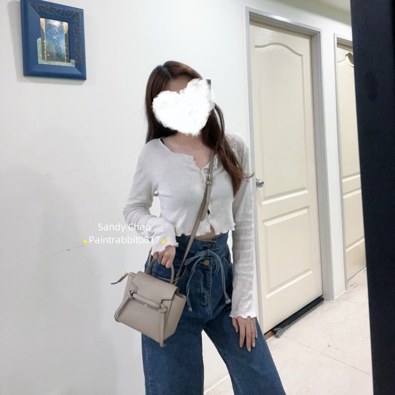 ෆ Celine belt pico鯰魚包🧋🧸奶茶色-6