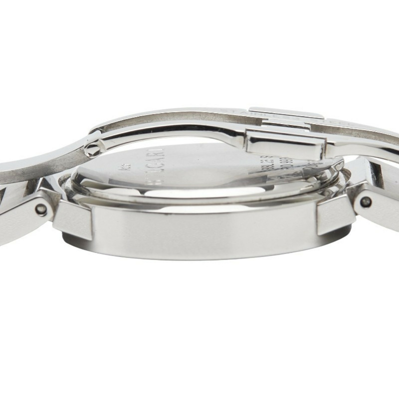 寶格麗 (BVLGARI) 12鑽腕錶 BBL26S 石英錶 黑色錶盤 不鏽鋼女士腕錶-5