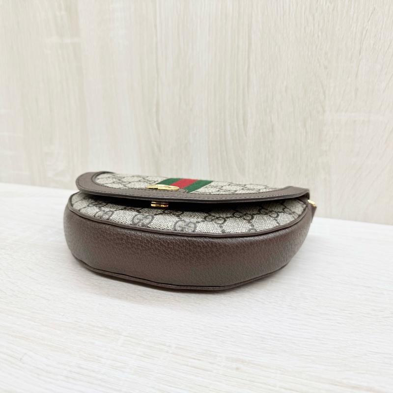 GUCCI老花Ophidia半月型小號斜背包757309-7
