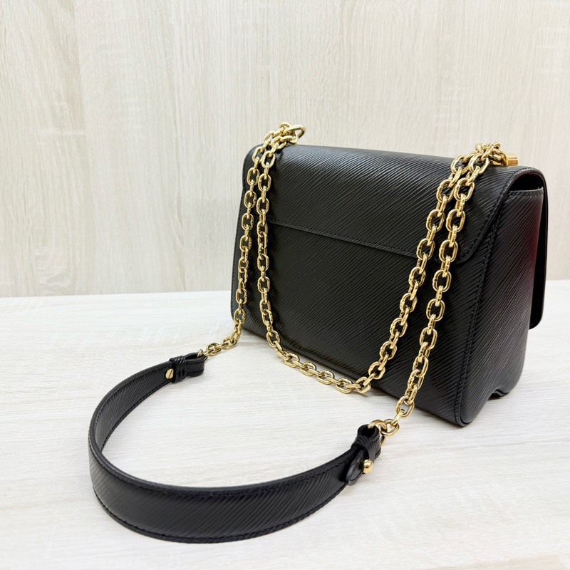 LV黑色EPI金釦TWIST MM肩背側背包/M21113-11