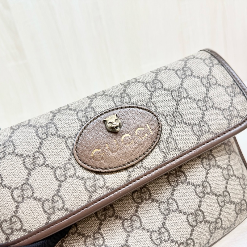 Gucci包包原花ophidia紅綠織帶迷你腰包-11