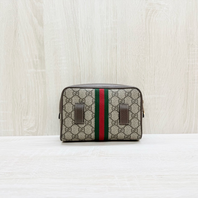 Gucci原花ophidia紅綠織帶迷你腰包-1