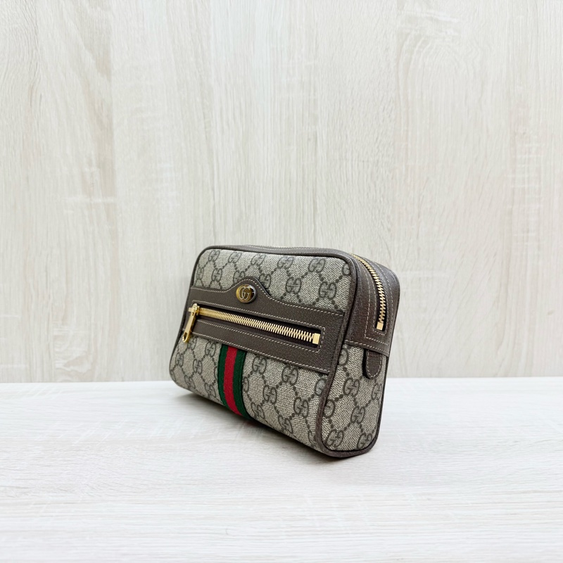 Gucci原花ophidia紅綠織帶迷你腰包-2