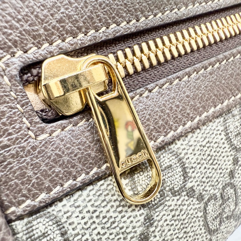 Gucci原花ophidia紅綠織帶迷你腰包-11