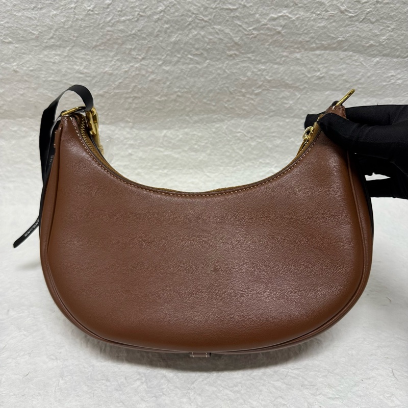 Celine Ava 中號焦糖色 月牙hobo，單肩包-4