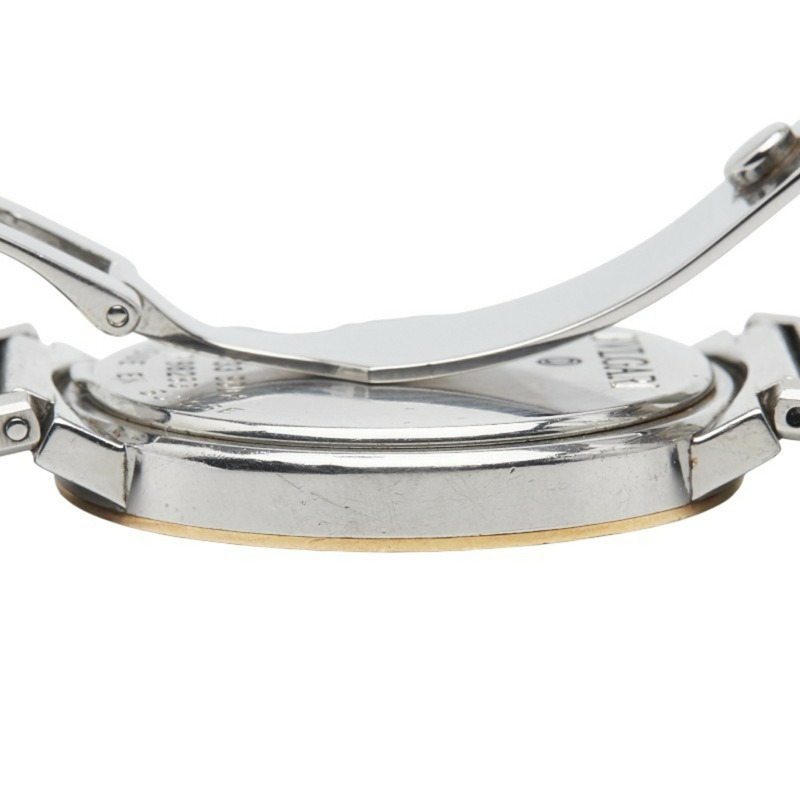 寶格麗男士腕錶 BB33SGD 石英錶 黑色錶盤 不鏽鋼黃金雙色錶殼-5