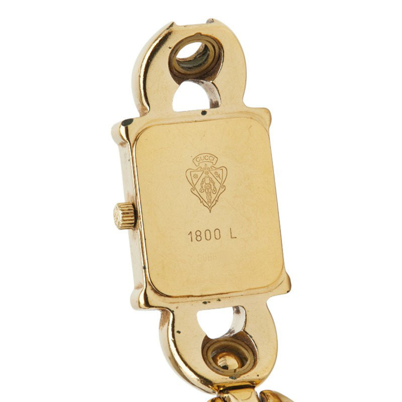 Gucci 1800L 石英腕錶，白色錶盤，不鏽鋼錶殼，女款-2