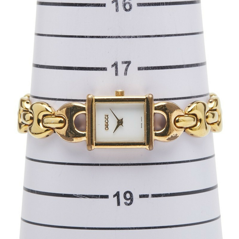 Gucci 1800L 石英腕錶，白色錶盤，不鏽鋼錶殼，女款-11