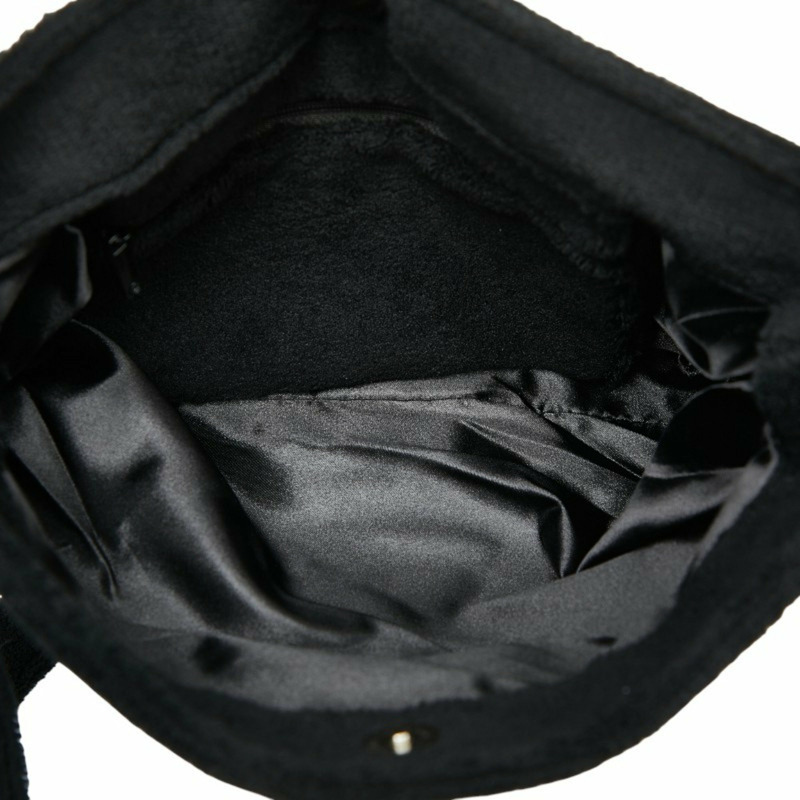 香奈兒 Coco Mark 復古斜背單肩包，黑白配色，附絨面，女款-7