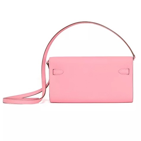 ꧁ Hermès 💕 Kelly To Go Wallet 💕 奶昔粉꧂-7