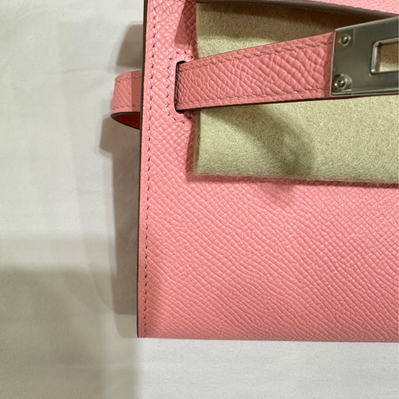 ꧁ Hermès 💕 Kelly To Go Wallet 💕 奶昔粉꧂-9