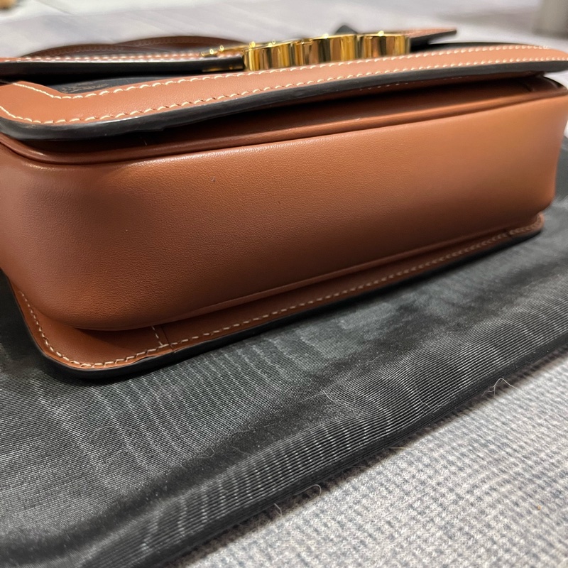 CELINE TEEN TRIOMPHE 棕色老花包-3