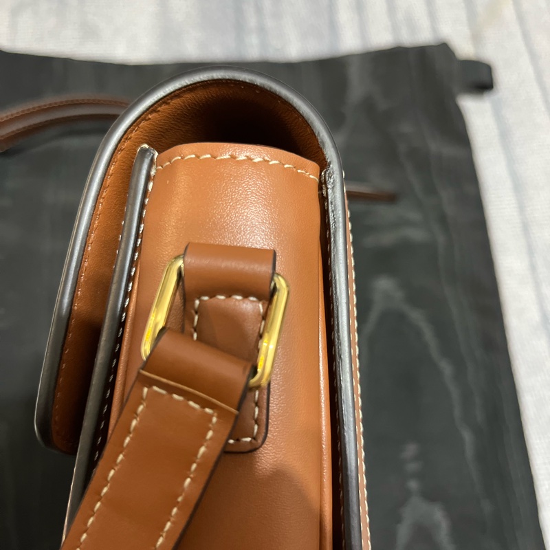 CELINE TEEN TRIOMPHE 棕色老花包-15